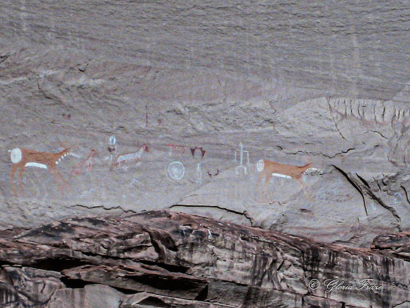 Antelope House Ruin, Pictographs 4-4