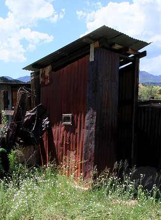 Outhouse, Brown Canyon Ranch, Summer