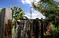 Windmill & Fench, Brown Canyon Ranch, Summer