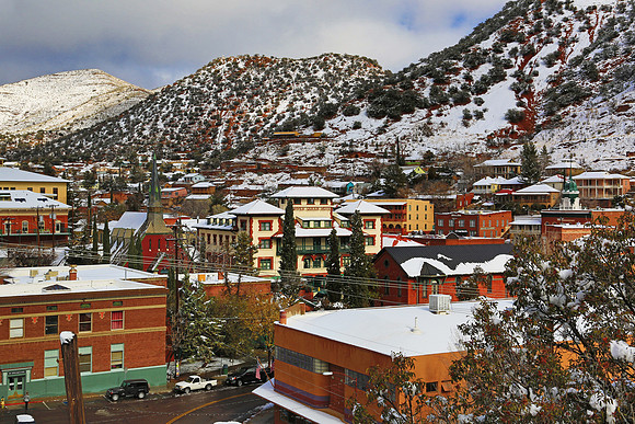 Snow in Bisbee, AZ