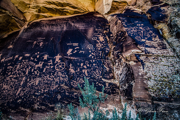 Newspaper Rock, Canyonlands National Park   GLO7868-4
