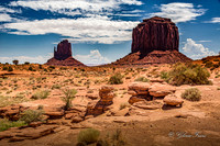 East Mitten and Merrick Rock, Monument Valley, Arizona GLO1432